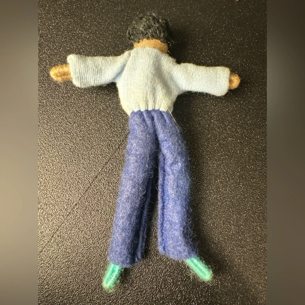 Vintage Handmade‎ Bendy Dollhouse Doll 4